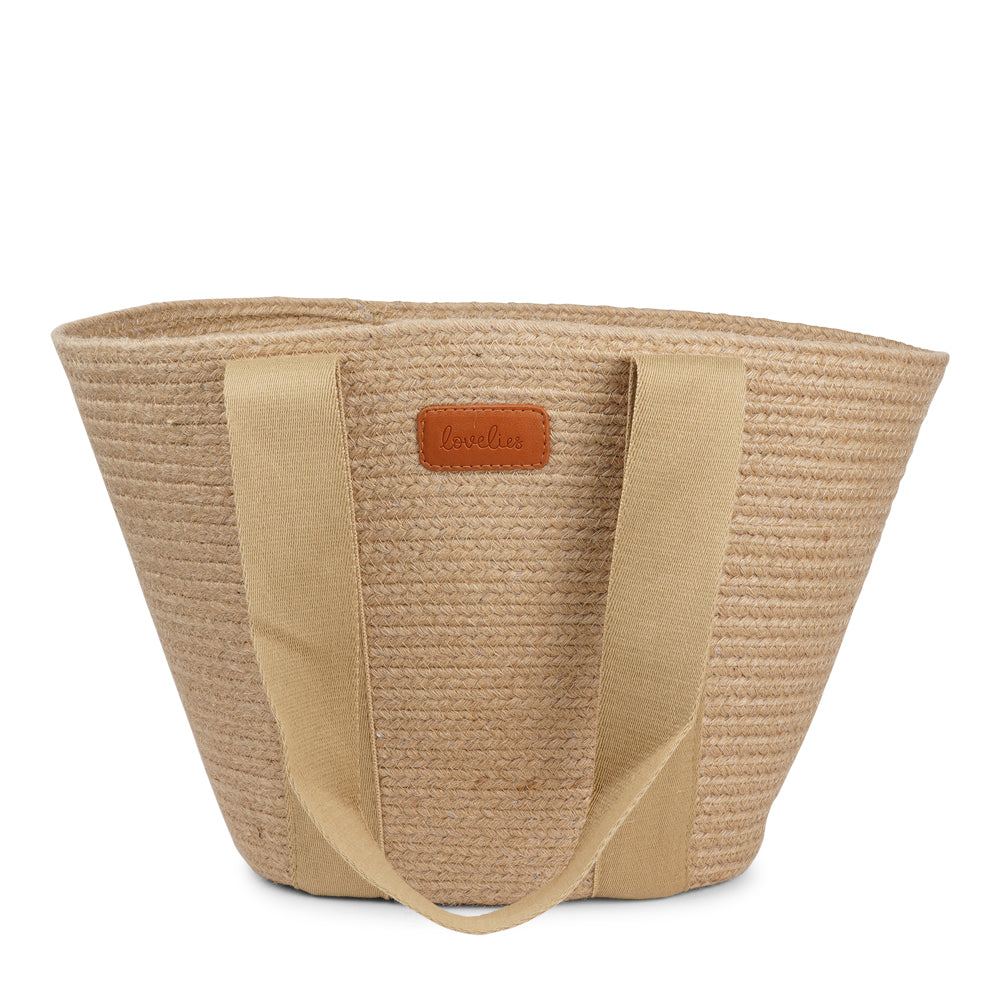 Peppino Jute taske - Croissant/Jute